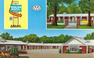 AVALON MOTEL Poplar Bluff, MO Roadside c1950s Chrome Vintage Postcard