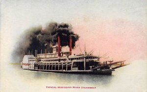 City of St Louis River Steamship Mississippi River Ferry Boat Ship 