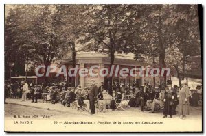 Old Postcard Aix les Bains flag of source Two Queens