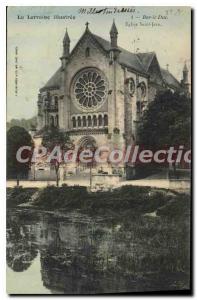 Old Postcard Bar Le Duc church Saint John