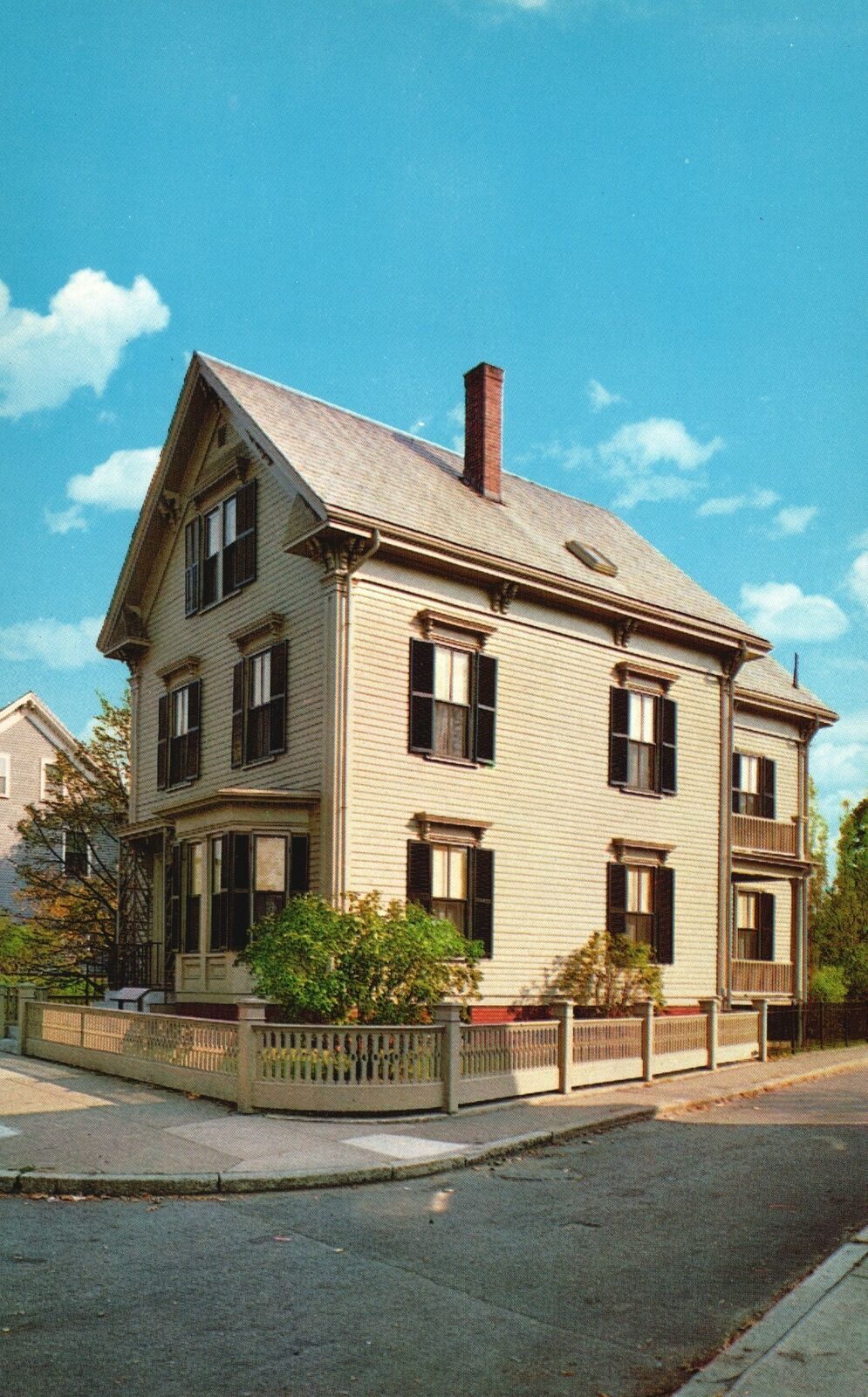 Vintage Postcard Former Home Of Mary Baker Eddy Broad Street Lynn Mass
