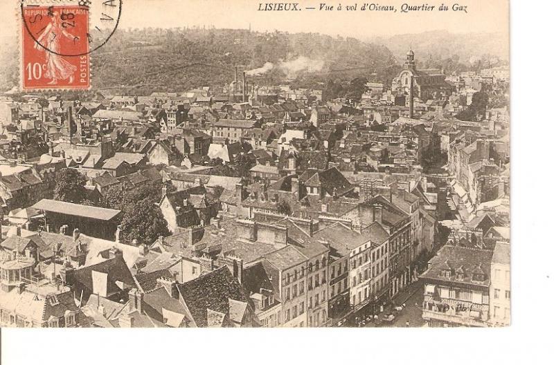 Postal 027082 : Lisieux - Vue ·vol dOiseau du Gaz