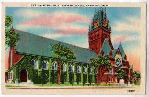 Memorial Hall, Harvard College, Cambridge MA