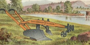 1881 Folder Card Furst & Bradley Mfg. Co. Plows Farming #7E