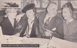 Tom Brennan With Frances Scully Irene Rich & Sonja Henie Brennan's Break...