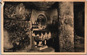 Israel Bethlehem Chapel of the Innocent Children Vintage Postcard C166