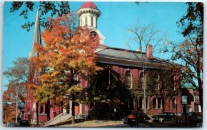 M-46845 The County Court House and Baptist Church at Rutland Vermont