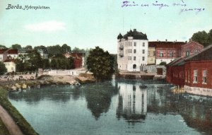 Vintage Postcard Boras Nybroplatsen Axel Elliasons Konsiforiag Stockholm Sweden