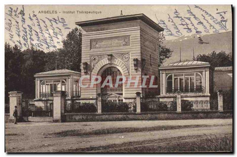 Old Postcard Argeles Therapy Institute