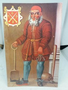 Vintage Postcard of Robert Scarlett Died 1598  Katherine of Aragon Queen Mary