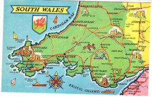 Pictorial Map, South Wales