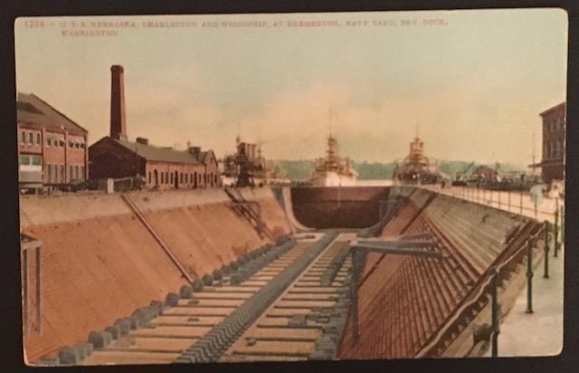 U.S.S. Nebraska at Bremerton Navy Yard Washington Edward H. Mitchell 1214