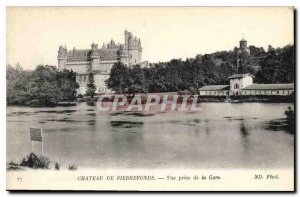 Old Postcard Chateau de Pierrefonds shooting Station