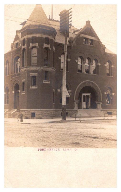 OHIO   Lima,  Post Office   RPC