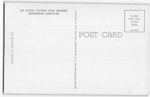 Main Street, Henderson, Kentucky - Hotel Soaper - 1943 Teich Linen Postcard