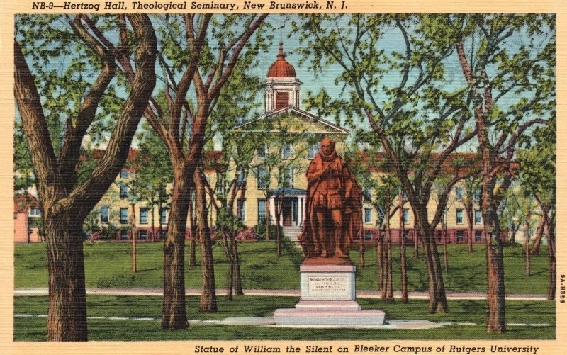 Vintage Postcard Hertzog Hall Theological Seminary New Brunswick New Jersey NJ