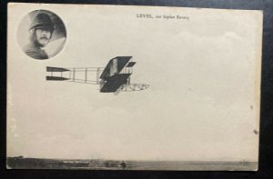 Mint France Real Picture Postcard Early Aviation Level On Savary Biplane