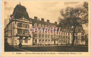 Old Postcard Paris Military Hospital of Val de Grace Building Officers