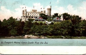 Maine South Freeport Casco Castle From The Sea 1906