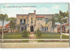 California CA Postcard 1907-1915 An Artistic Moorish Residence