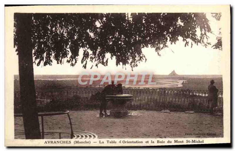 VINTAGE POSTCARD Avranches the Table Of Orientation and the