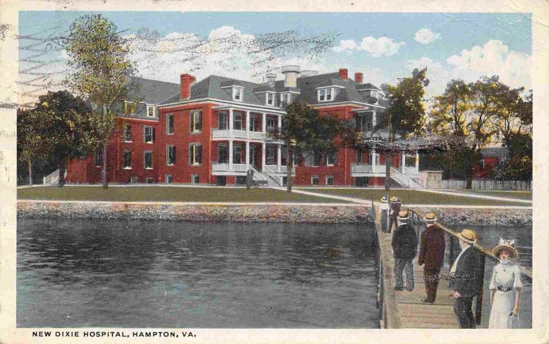 New Dixie Hospital Hampton Virginia 1920s postcard