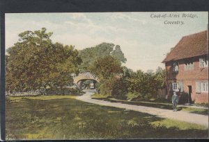 Warwickshire Postcard - Coat-of-Arms Bridge, Coventry      RS15008