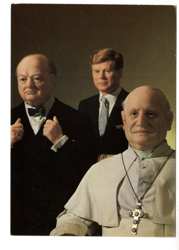 President Kennedy, Winston Churchill, Pope John XXIII, Tussauds London