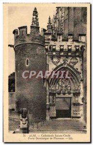 Old Postcard Albi Cathedrale Sainte Cecile Porte Dominique de Florence