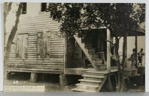 RPPC Antebellum Era, Acadian House, Stairs Two Rooms, Porch Stairs Postcard K12