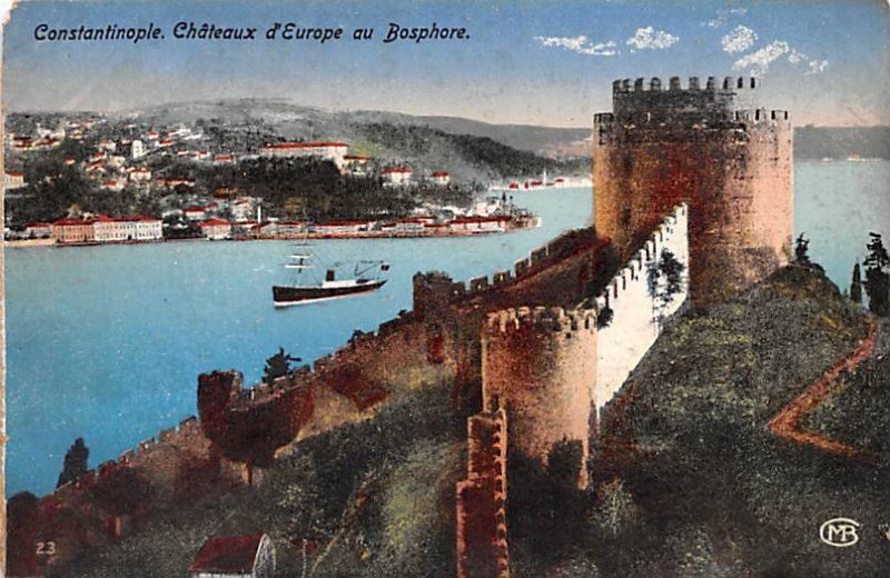 Chateaux d'Europe Bospore Constantinople Turkey Unused 