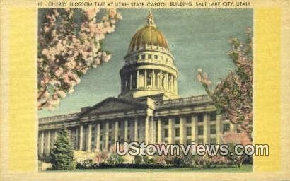 Cherry Blossom, State Capitol Bldg - Salt Lake City, Utah UT  