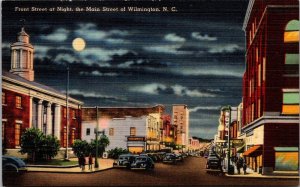 North Carolina Wilmington Front Street At Night