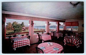 HOLYOKE, Massachusetts MA ~ Roadside RIVIERA MOTEL Dining Room c1960s  Postcard