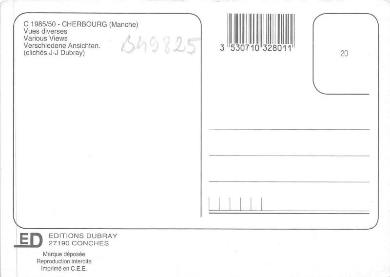 B49825 Cherbourg boats bateaux multiviews    france