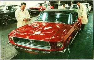 Ford Mustang Dearborn MI Assembly Plant Vintage Postcard P09