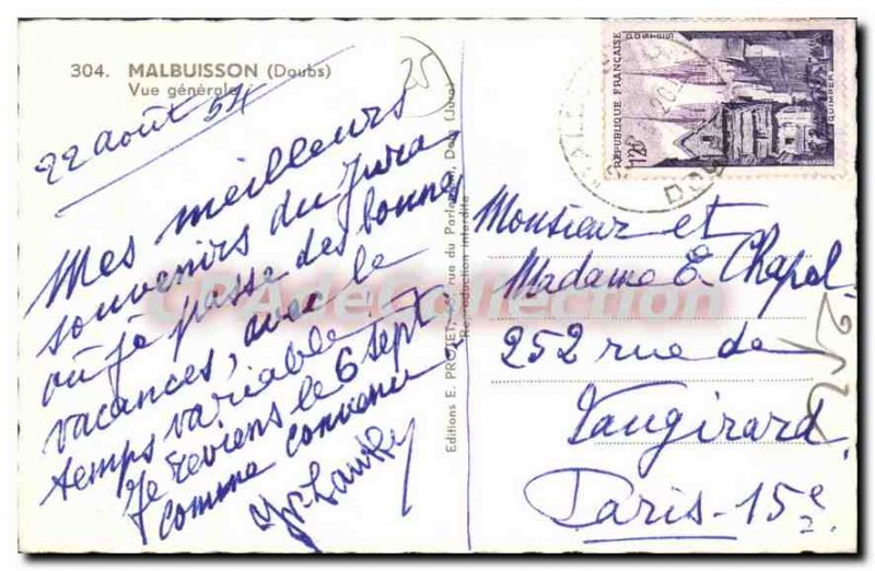 Postcard Old Malbuisson Vue Generale