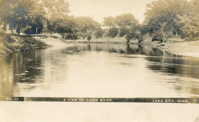 IA - Lake City. Coon River   *RPPC