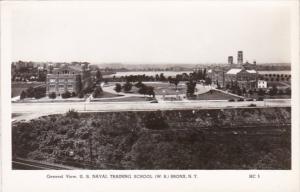 New York City Bronx General View U S Naval Training School Real Photo