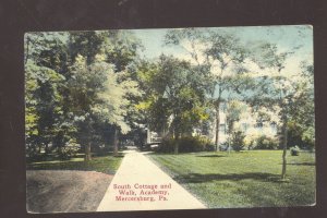 MERCERSBURG PENNSYLVANIA PA. SOUTH COTTAGE ACADEMY WALK VINTAGE POSTCARD