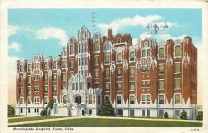 Tulsa Oklahoma~Morningside Hospital~1940 Postcard