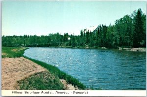 M-78252 Dyke and Aboiteau Rivière du Nord Village Historique Acadien Canada