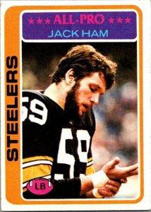 1978 Topps Football Card Jack Ham Pittsburgh Steelers sk7486