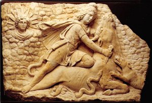 Relief With  Mithras Slaying The Bull, Cincinnati Art Museum  