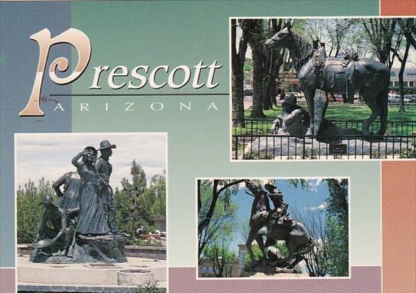 Arizona Prescott Sculptures Honoring Ranchers and Miners