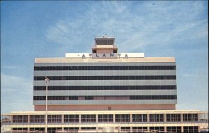 Atlanta GA Airport New Terminal Modernist Architecture Vintage Postcard