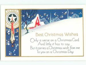 Divided-Back CHRISTMAS SCENE Great Postcard W9089