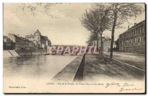 Postcard Old Prison Laval to the prison of the Old Bridge and Quays