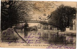 CPA MONTARGIS-Passerelle et Ecluse de la MAROLLE (185258)