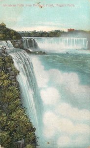 Navigation & sailing related postcard waterfall Niagara Falls American Falls